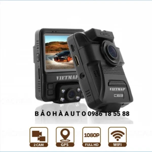 Camera hành trình ô tô Vietmap C63 ghi hình trước và trong xe