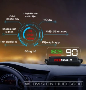 Giá Màn hình Webvision HUD S600 hiển thị thông tin trên kính lái
