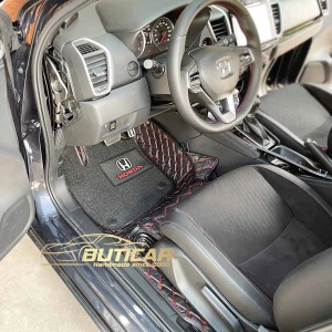 Thảm lót sàn ô tô da carbon cho xe Honda cao cấp (mẫu đẹp, giá rẻ)