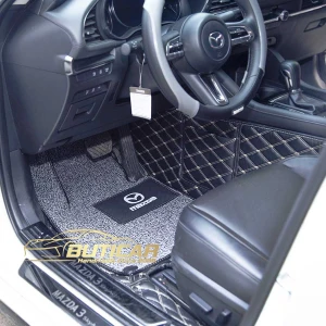 Thảm lót sàn ô tô da carbon cho xe Mazda cao cấp (mẫu đẹp, giá rẻ)