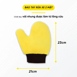 Bao Tay Rửa Xe 2 Mặt - MuCAR