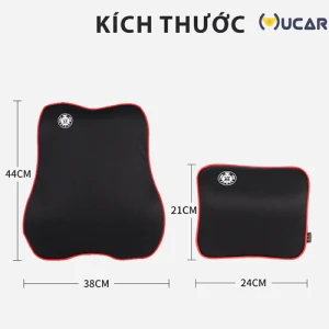 Bộ gối tựa lưng tựa cổ cao su non cao cấp B