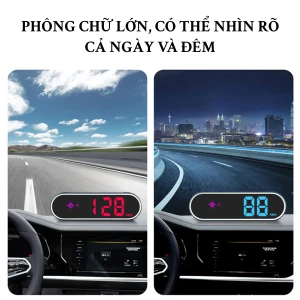 Bộ Thiết Bị Hiển Thị Tốc Độ Ô Tô G60 sử dụng định vị GPS cắm cổng USB trên xe hơi