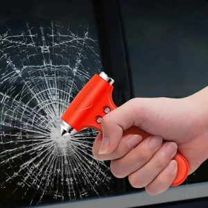 Búa Thoát Hiểm Phá Kính Khẩn Cấp Cho Ô Tô Có Dao Cắt Dây An Toàn Xe Hơi