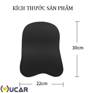 Gối tựa đầu ô tô cao su non vân caro