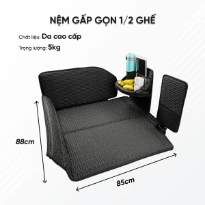 Nệm ô tô gấp gọn 1/2 ghế - VN - MuCAR