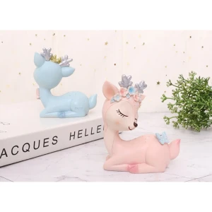 Tượng hươu dễ thương trang trí xe hơi (1 tượng) - MuCAR