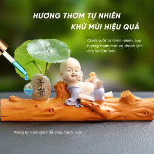 Tượng Nước Hoa Chú Tiểu (Có Kèm Bảng Số Điện Thoại) - MuCAR