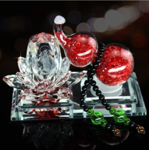 Tượng nước hoa Hồ Lô Quan Âm Pha Lê để xe ô tô - MuCAR