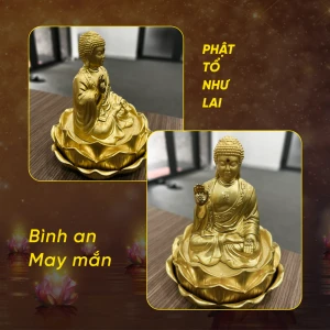Tượng Phật Như Lai để taplo trang trí ô tô có kèm nước hoa - MuCAR