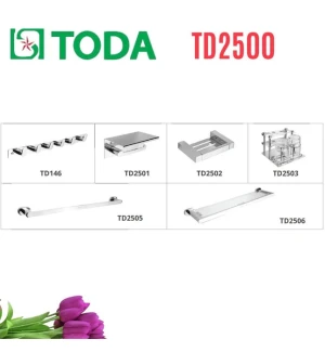 Bộ phụ kiện phòng tắm 6 món SUS304 Toda TD2500