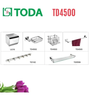 Bộ phụ kiện phòng tắm 6 món SUS304 Toda TD4500