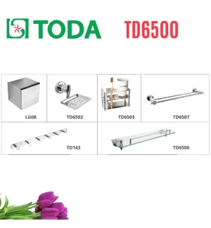 Bộ phụ kiện phòng tắm 6 món SUS304 Toda TD6500