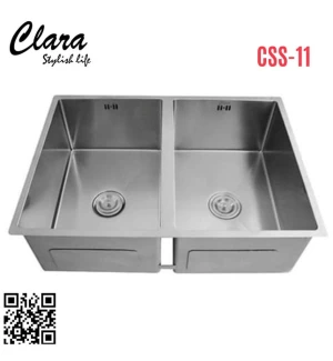 Clara CSS-11 chậu rửa 2 hố chính hãng, giá rẻ
