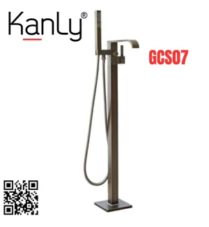 Sen bồn tắm nóng lạnh đặt sàn bằng đồng cổ điển Kanly GCS07