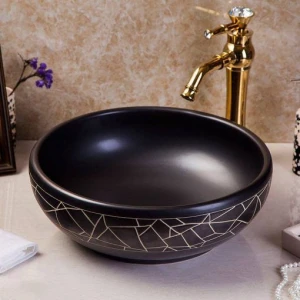 Lavabo gốm mỹ thuật LS13