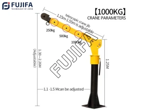 Cẩu xoay nâng hàng 360 độ bộ đôi hoàn hảo của máy tời điện