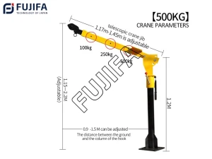 Cẩu xoay nâng hàng 360 độ bộ đôi hoàn hảo của máy tời điện