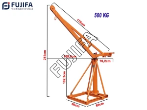 Cẩu xoay nâng hàng 360 độ bộ đôi hoàn hảo của máy tời điện