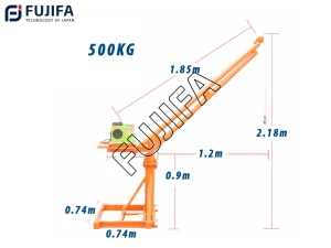 Cẩu xoay nâng hàng 360 độ bộ đôi hoàn hảo của máy tời điện