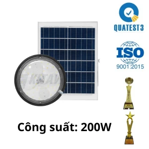 200W Đèn treo năng lượng mặt trời 200W Kitawa trang trí đẹp - DT4200