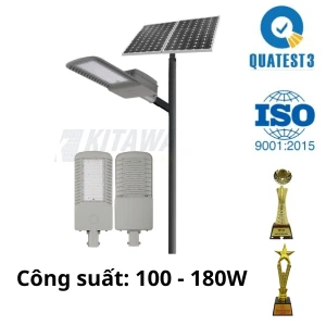 40W; 100W; 180W Đèn đường năng lượng mặt trời Kitawa BCCT06