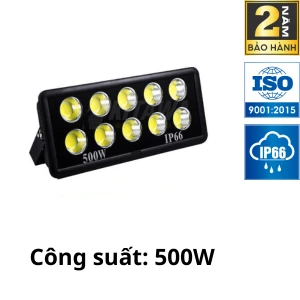 500W Đèn Pha LED Điện 500W Chống Chói, Ánh Sáng Trắng AC.DP01.500
