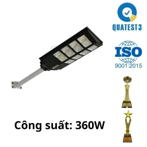 Đèn Đường Năng Lượng Mặt Trời Liền Thể 2 Cánh Kitawa 360W LT5360