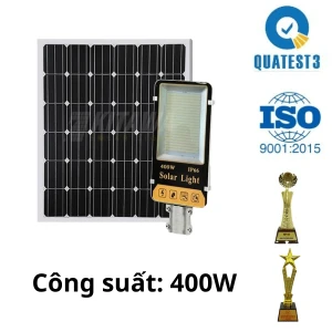 Đèn Năng Lượng Mặt Trời 400W Kitawa BC2400 -Tấm Pin Mono Cao Cấp