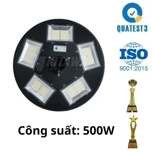 Đèn Năng Lượng Mặt Trời 500W Hình Đĩa Bay UF1500 Kitawa 10 Khoang