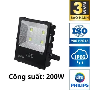 Đèn Pha LED Điện 200W KITAWA Chip LED COB 5054 - AC.DP03.200
