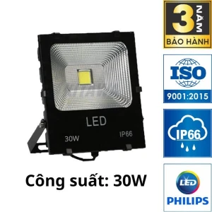 Đèn Pha LED Điện 30W KITAWA Chip LED COB 5054 - AC.DP03.30