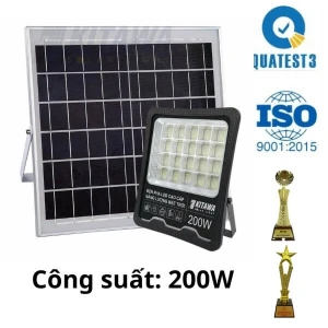 Đèn Pha Năng Lượng Mặt Trời 200W KITAWA - DP17.200