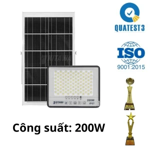 Đèn pha năng lượng mặt trời chống chói 200W KITAWA DP5200