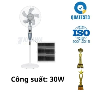 Quạt Đứng Năng Lượng Mặt Trời 30W Thông Minh KITAWA - KQ11.30