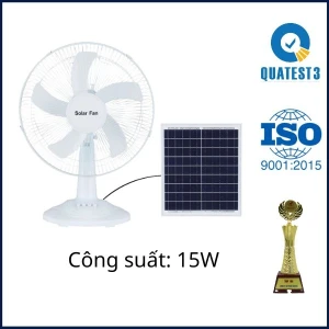 Quạt Năng Lượng Mặt Trời Màu Trắng Kitawa 15W KQ315-T