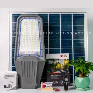Đèn đường năng lượng mặt trời dự án VS-D400 Pro siêu sáng