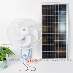 Quạt treo tường năng lượng mặt trời - 12V không chổi than