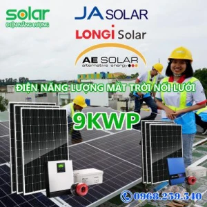 Hệ thống điện năng lượng mặt trời 9Kw hòa mạng