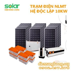 Hệ thống năng lượng mặt trời 10kw hệ độc lập