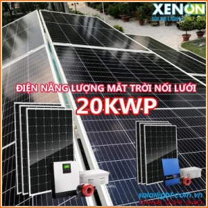 Lắp đặt hệ thống pin năng lượng mặt trời 20kw