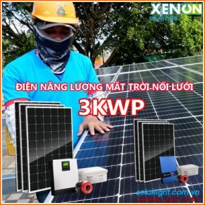 Lắp đặt hệ thống pin năng lượng mặt trời 3kw