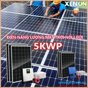 Lắp đặt hệ thống pin năng lượng mặt trời 5kw