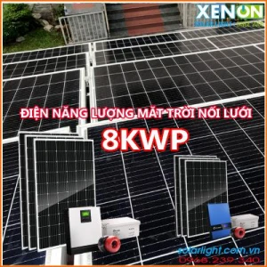 Lắp đặt hệ thống pin năng lượng mặt trời 8kw