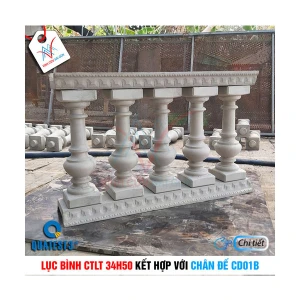 Bộ lục bình CTLT 34H50 và chân đế CD01B