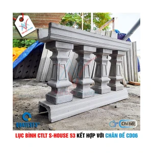 Bộ lục bình CTLT S-HOUSE 53 và chân đế CD06