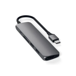 Adaper chuyển đổi Satechi USB-C Multiport Slim V2 6in1