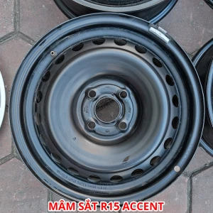 01 quả lazang sắt 15 inch chính hãng tháo xe Hyundai Accent