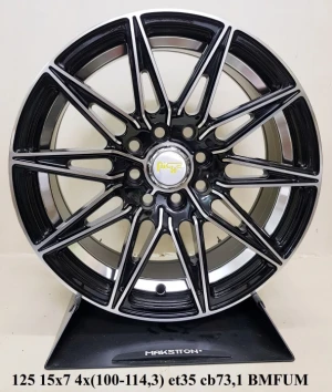 Bộ 04 Lazang ô tô 15 inch PCD 4x100 mẫu AZ-125 - Xe Hơi AZ