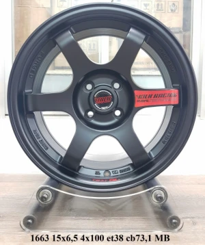 Bộ 04 Lazang ô tô 15 inch PCD 4x100 mẫu AZ-1663 - Xe Hơi AZ
